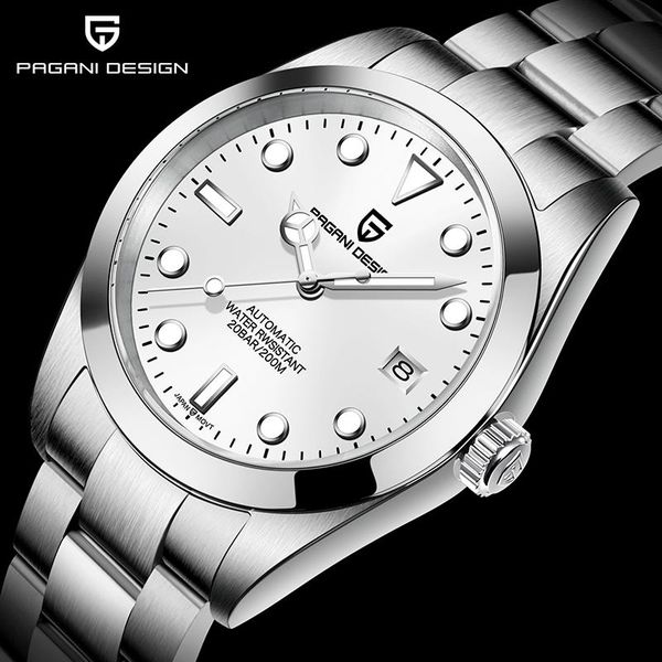 wristwatches pagani design men mechanical watches brand stainless steel waterproof automatic watch sapphire glass clock relogio masculin, Slivery;brown
wristwatches pagani design men mechanical watches brand stainless steel waterproof automatic watch sapphire glass clock relogio masculin, Slivery;brown