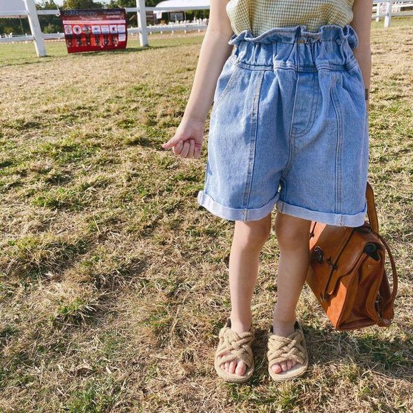 summer children clothes korean style girls bud high waist loose all-match denim shorts, Black
summer children clothes korean style girls bud high waist loose all-match denim shorts, Black
