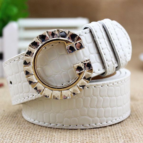 belts leather belt woman waist rhinestone for women cinturon mujer g strass inlaid jeans ceinture strap, Black;brown 
belts leather belt woman waist rhinestone for women cinturon mujer g strass inlaid jeans ceinture strap, Black;brown