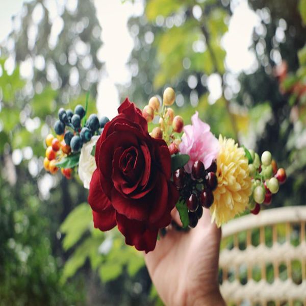 decorative flowers & wreaths imitation berry rose wreath bridal wedding pography manual hair circle wholesale
decorative flowers & wreaths imitation berry rose wreath bridal wedding pography manual hair circle wholesale