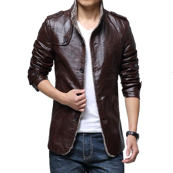 men's fur & faux pevsn pu leather jacket men winter thick inner wool coat thermal stand collar warm jacket,ya519, Black
men's fur & faux pevsn pu leather jacket men winter thick inner wool coat thermal stand collar warm jacket,ya519, Black