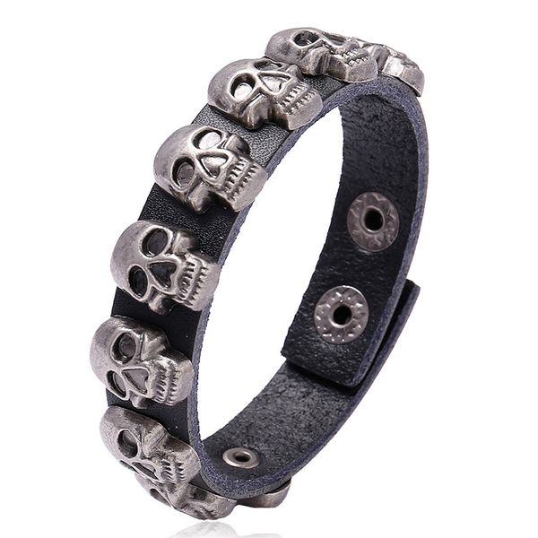 gothic skull skeleton head bracelet punk rock leather belt buckle bracelets for women men bangles, Golden;silver
gothic skull skeleton head bracelet punk rock leather belt buckle bracelets for women men bangles, Golden;silver