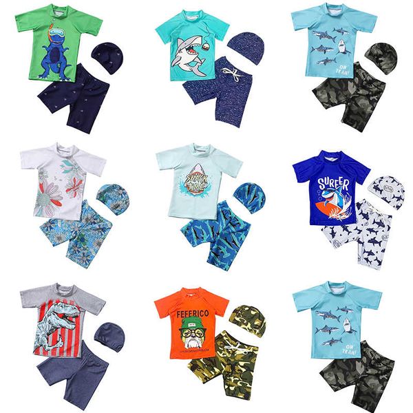 cartoon boys swimsuit 3-pieces short sleeve rash guard upf50+ uv protective bathing suit children swimwear with swim cap trunks
cartoon boys swimsuit 3-pieces short sleeve rash guard upf50+ uv protective bathing suit children swimwear with swim cap trunks