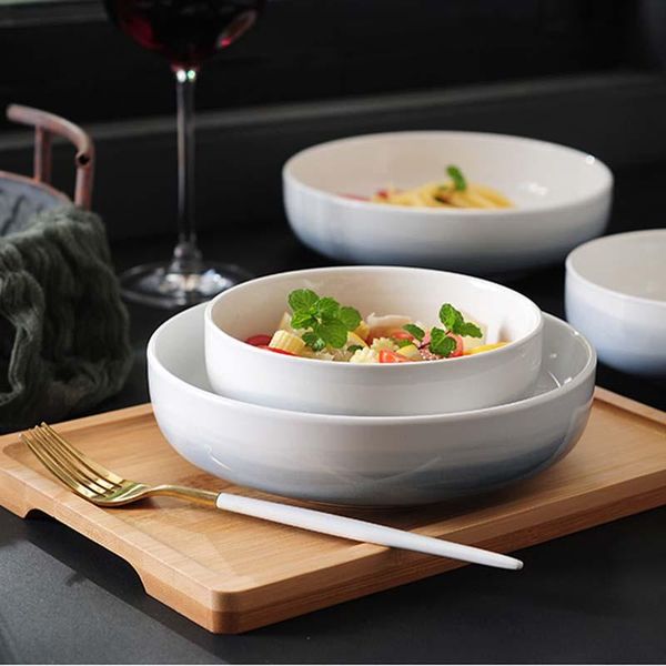 creative tableware ceramic round bowl soup vegetable salad rice simple large deep dish plate house bowls
creative tableware ceramic round bowl soup vegetable salad rice simple large deep dish plate house bowls