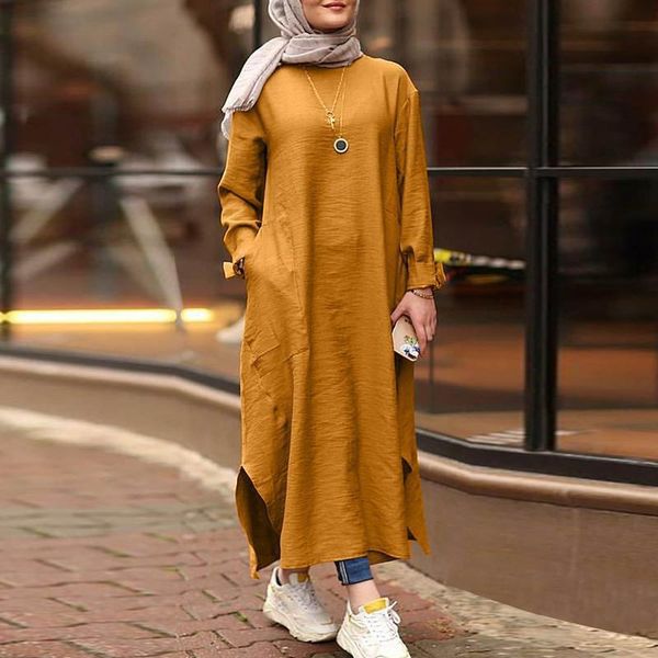 casual dresses women retro long sleeve dress solid color round neck maxi autumn female pockets vintage mujer vestido, Black;gray
casual dresses women retro long sleeve dress solid color round neck maxi autumn female pockets vintage mujer vestido, Black;gray
