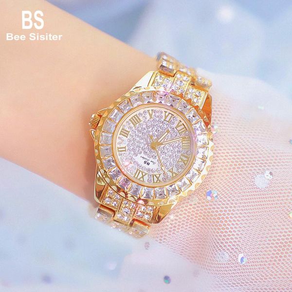 bee sister women watches full diamond roman numerals hardlex dial waterproof luxury ladies fashion quartz wristwatch fa08090 wristwatches, Slivery;brown
bee sister women watches full diamond roman numerals hardlex dial waterproof luxury ladies fashion quartz wristwatch fa08090 wristwatches, Slivery;brown