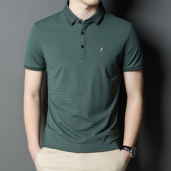 men's t shirts short sleeve young and middle-aged fashion korean version loose lapel base ice thin casual polo, White;black
men's t shirts short sleeve young and middle-aged fashion korean version loose lapel base ice thin casual polo, White;black
