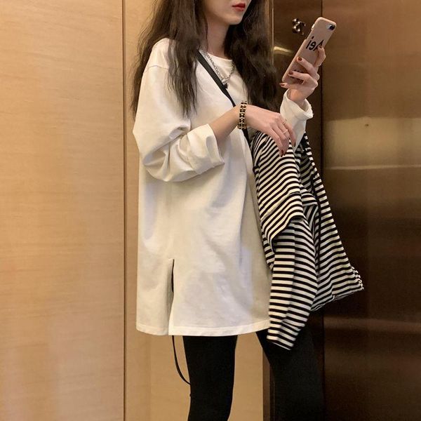 women's bottoming shirt in autumn and winter wear long-sleeved t-shirt all-match for women, White
women's bottoming shirt in autumn and winter wear long-sleeved t-shirt all-match for women, White