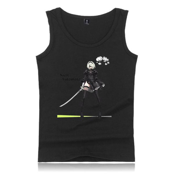 men' tank game nier:automata men summer cool sleeveless vest streetwear clothes hip hop fashion women tshirt casual, White;black
men' tank game nier:automata men summer cool sleeveless vest streetwear clothes hip hop fashion women tshirt casual, White;black