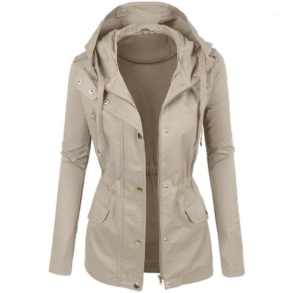 women's jackets 2021 autumn and winter fashion solid color hooded slim jacket button zipper blouse coat casual ladies top, Black;brown
women's jackets 2021 autumn and winter fashion solid color hooded slim jacket button zipper blouse coat casual ladies top, Black;brown