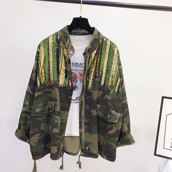women's jackets camouflage jacket sequins shinny jeans bomber long sleeves cowboy winter women's coat pockets 87ac, Black;brown
women's jackets camouflage jacket sequins shinny jeans bomber long sleeves cowboy winter women's coat pockets 87ac, Black;brown