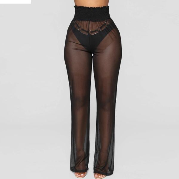 fashion falling out cover women capris up ultra thin transparent wide leg bottoming, Black;white
fashion falling out cover women capris up ultra thin transparent wide leg bottoming, Black;white