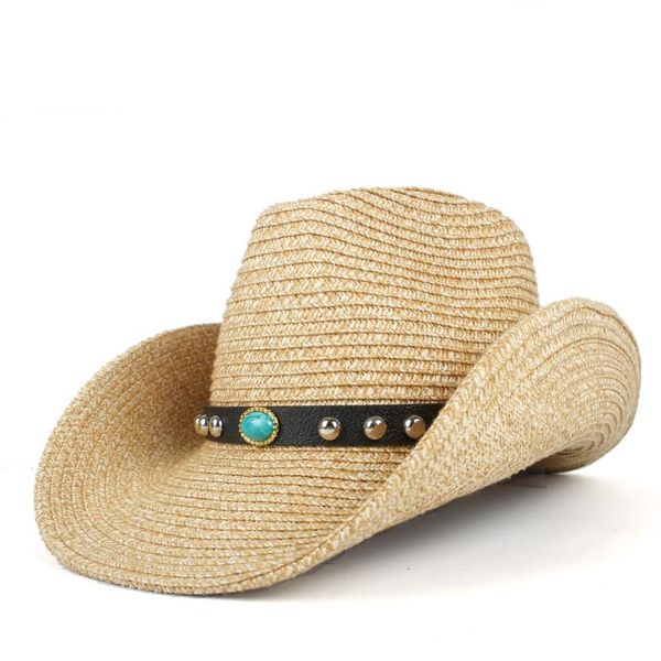 cloches 2021 retro women men's hollow-out baking paint cowboy western summer straw cowgirl sun hat size 57-59cm, Blue;gray
cloches 2021 retro women men's hollow-out baking paint cowboy western summer straw cowgirl sun hat size 57-59cm, Blue;gray
