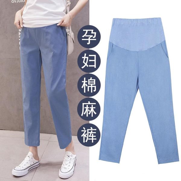summer thin cotton linen maternity pants elastic waist belly straight loose clothes for pregnant women casual pregnancy bottoms, White
summer thin cotton linen maternity pants elastic waist belly straight loose clothes for pregnant women casual pregnancy bottoms, White