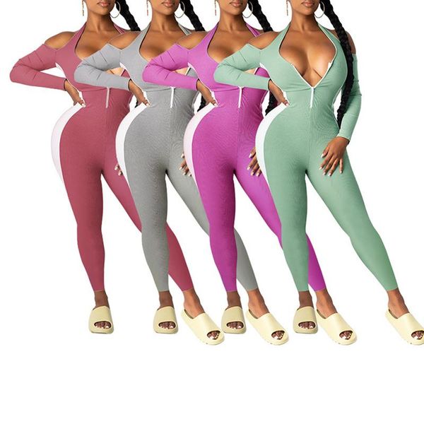 gym clothing women's sportswear neck-hanging romper off-shoulder jumpsuit tight elastic home striped zipper long sleeve run bike clothe, White;black
gym clothing women's sportswear neck-hanging romper off-shoulder jumpsuit tight elastic home striped zipper long sleeve run bike clothe, White;black