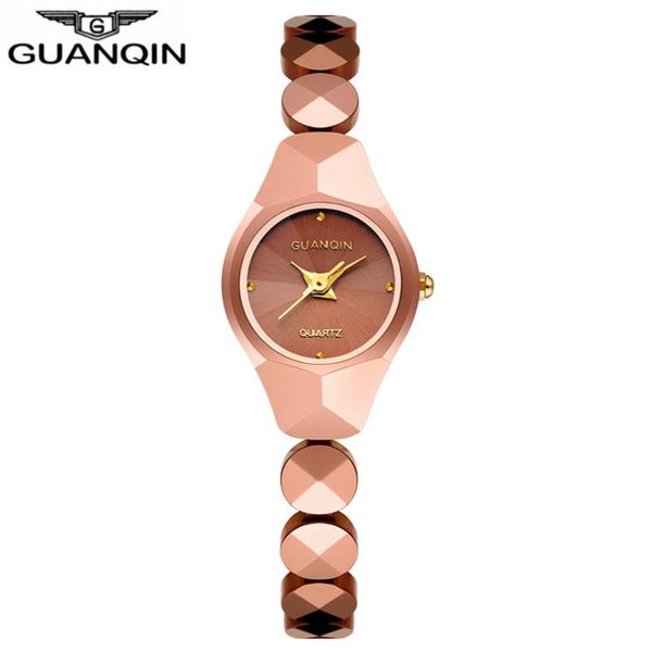 wristwatches relogio feminino guanqin tungsten steel ladies watch gold brand women fashion elegant chain style design quartz, Slivery;brown
wristwatches relogio feminino guanqin tungsten steel ladies watch gold brand women fashion elegant chain style design quartz, Slivery;brown