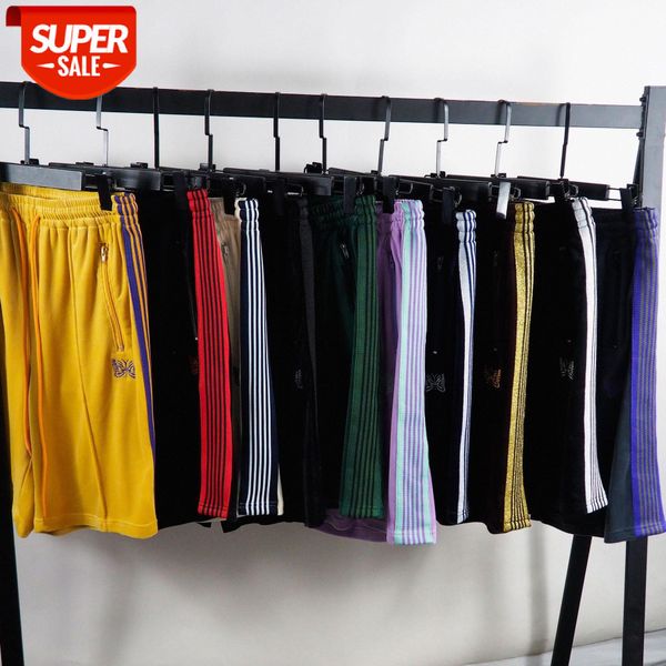 needles velvet butterfly embroidery side webbing striped casual loose shorts street men's five-point pants #li4o, Black
needles velvet butterfly embroidery side webbing striped casual loose shorts street men's five-point pants #li4o, Black