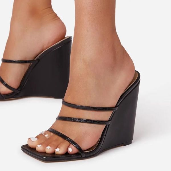sandals summer women wedges heels platform shoe outdoor beach shoes female set of feet non-slip large size 35~43, Black
sandals summer women wedges heels platform shoe outdoor beach shoes female set of feet non-slip large size 35~43, Black