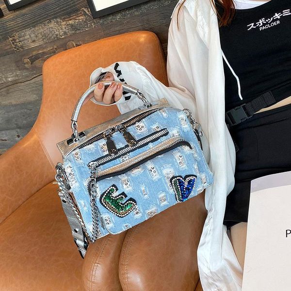 evening bags luxury women demin handbag chain crossbody bag female jeans wide strap shoulder rivet diamond designer sac a main
evening bags luxury women demin handbag chain crossbody bag female jeans wide strap shoulder rivet diamond designer sac a main