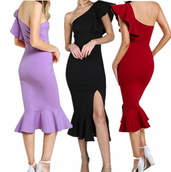 casual dresses designer women clothes lotus leaf summer dresses womens party off shoulder strapless ruffle split party club dress birthday g, Black;gray
casual dresses designer women clothes lotus leaf summer dresses womens party off shoulder strapless ruffle split party club dress birthday g, Black;gray