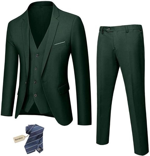 men's suits & blazers slim fit 3 piece suit, one button solid jacket vest pants set with tie, White;black
men's suits & blazers slim fit 3 piece suit, one button solid jacket vest pants set with tie, White;black