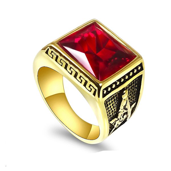 stainless steel men's solid rings inlaid red onyx masonic asonry symbol retro fraternity fraternal association, Golden;silver
stainless steel men's solid rings inlaid red onyx masonic asonry symbol retro fraternity fraternal association, Golden;silver