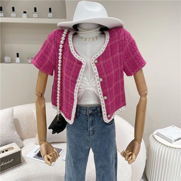 niche design women's spring summer 2021 fashion short pearl button cardigan coat rose red sleeve jackets, Black;brown
niche design women's spring summer 2021 fashion short pearl button cardigan coat rose red sleeve jackets, Black;brown