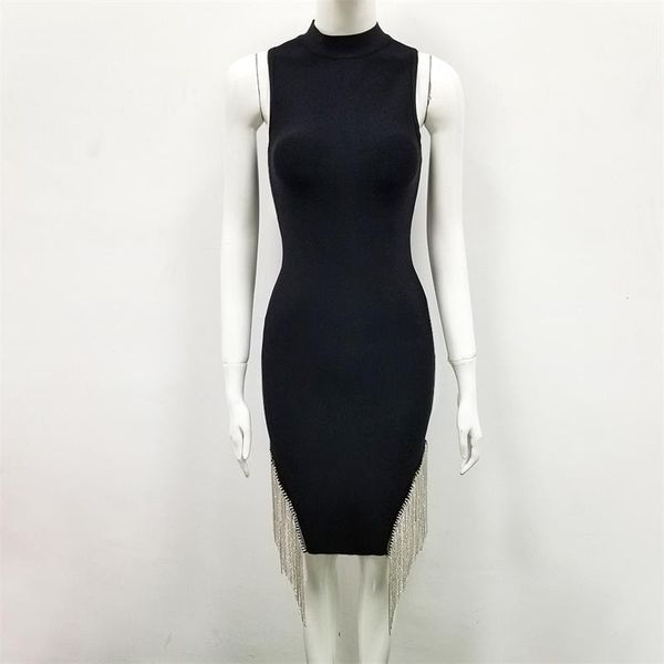 work dresses women's bandage dress 2021 summer celebrity party black white round neck fringed fashion wholesale + suit, White;black
work dresses women's bandage dress 2021 summer celebrity party black white round neck fringed fashion wholesale + suit, White;black