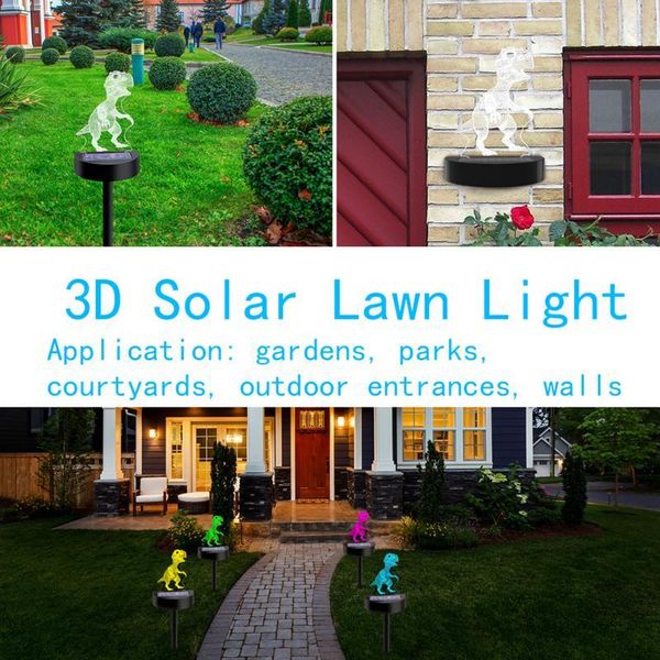 lawn lamps 2pcs 3d acrylic solar lights colorful gradient tyrannosaurus light buried outdoor pathway floor spot lamp
lawn lamps 2pcs 3d acrylic solar lights colorful gradient tyrannosaurus light buried outdoor pathway floor spot lamp