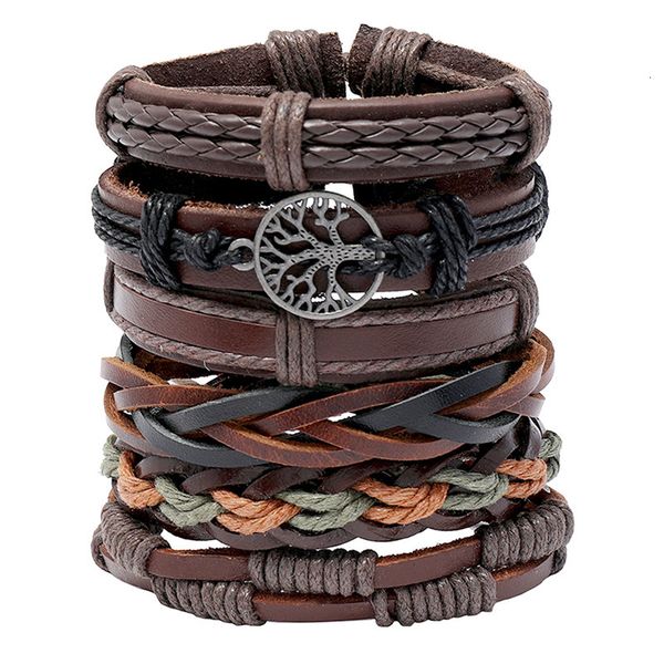 bangles bracelet hand woven leather diy combination 6-piece men's jewelry accessories, Black
bangles bracelet hand woven leather diy combination 6-piece men's jewelry accessories, Black