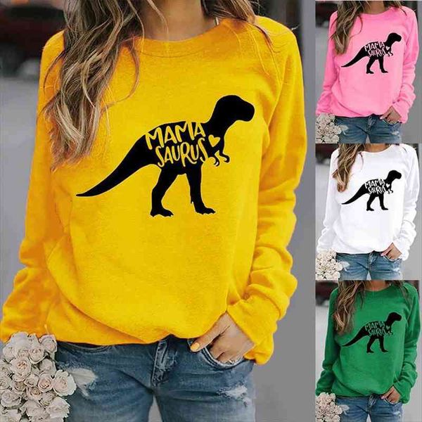 women hoodie mama saurus dinosaur printed hoodies women fleece long sleeve o neck loose sweatshirt girls pullovers autumn winter, Black
women hoodie mama saurus dinosaur printed hoodies women fleece long sleeve o neck loose sweatshirt girls pullovers autumn winter, Black