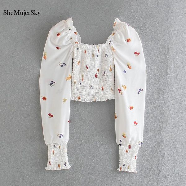 women's blouses & shirts shemujersky women long sleeve white cropped fruit print elastic 2021 ladies blusas
women's blouses & shirts shemujersky women long sleeve white cropped fruit print elastic 2021 ladies blusas