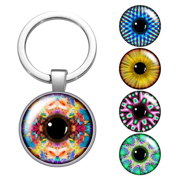 magical eye style pupil pattern glass cabochon keychain bag car key rings holder charms silver plated key chains man women gifts
magical eye style pupil pattern glass cabochon keychain bag car key rings holder charms silver plated key chains man women gifts