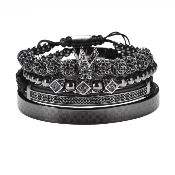 luxury gold braided adjustable bracelet men male beads crown black cz zircon charm stainless steel bracelet men jewelry
luxury gold braided adjustable bracelet men male beads crown black cz zircon charm stainless steel bracelet men jewelry