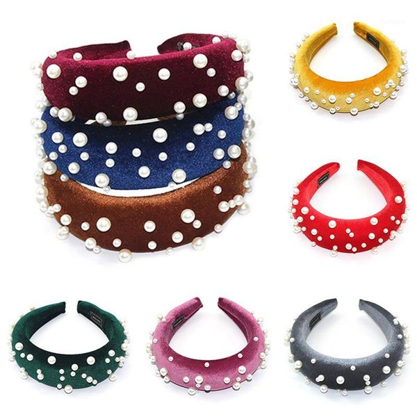 solid color velvet elegant thick hairband vintage lady headpiece headband pearl head hoop hair accessories1
solid color velvet elegant thick hairband vintage lady headpiece headband pearl head hoop hair accessories1