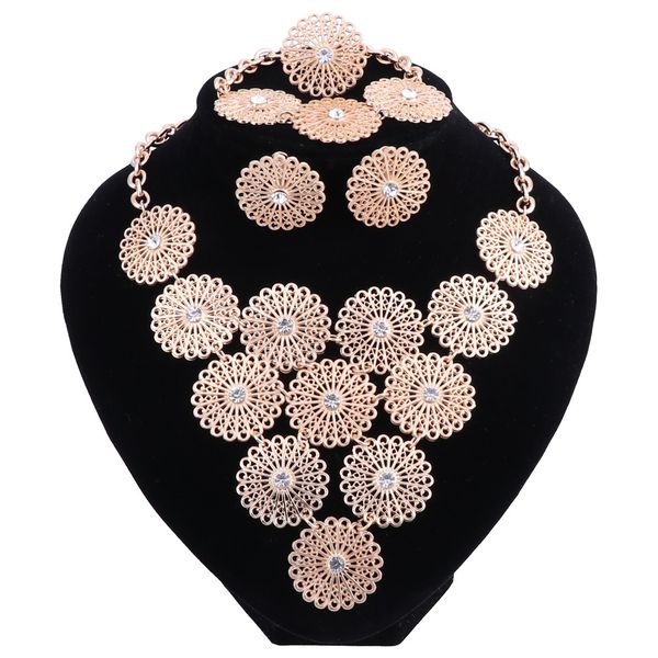fashion african beads jewelry sets for women gold color wedding necklace earrings bracelet ring jewellery, Black
fashion african beads jewelry sets for women gold color wedding necklace earrings bracelet ring jewellery, Black