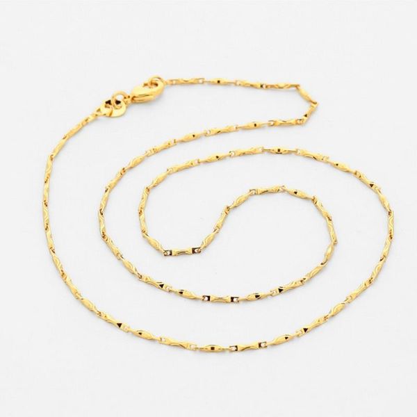 chains european and american -selling 18k gold-coated color-preserving bamboo link chain necklace long elegant clavicle female, Silver
chains european and american -selling 18k gold-coated color-preserving bamboo link chain necklace long elegant clavicle female, Silver
