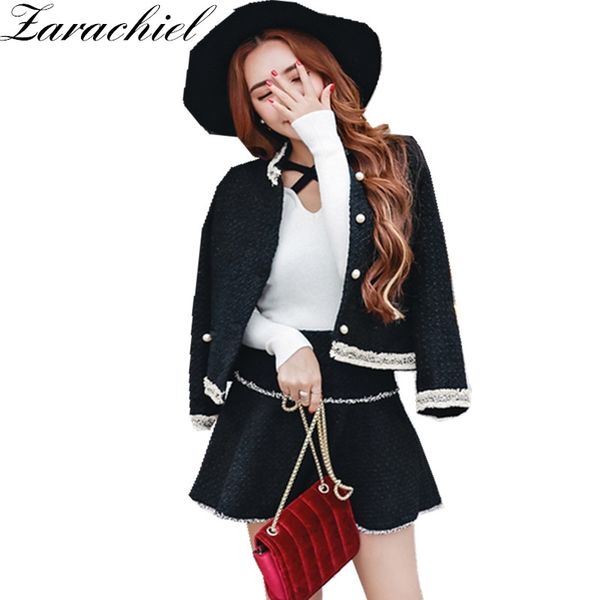 runway women sets winter single breasted pearls wool tweed jacket coat+ short skirt suits tassels edge 2 piece set 210416, White
runway women sets winter single breasted pearls wool tweed jacket coat+ short skirt suits tassels edge 2 piece set 210416, White