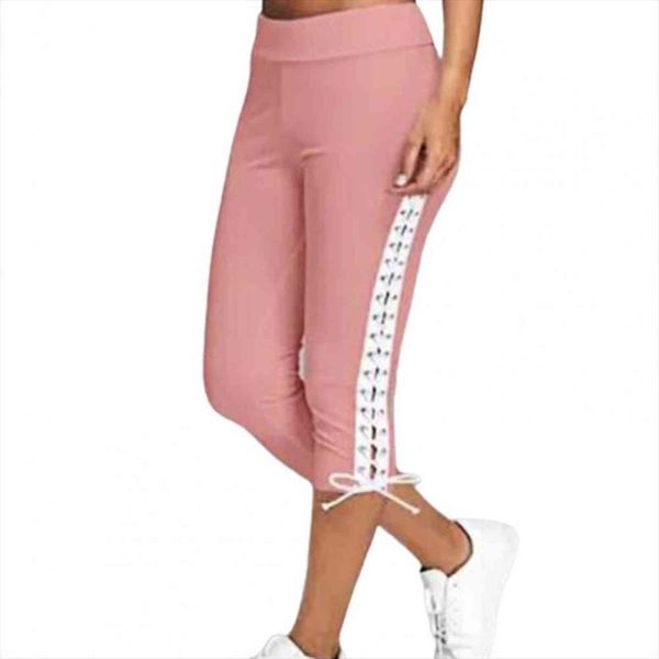 80% saleswomen high waist women pants cropped trousers drawstring bandage skinny leggings capri, Black;white
80% saleswomen high waist women pants cropped trousers drawstring bandage skinny leggings capri, Black;white