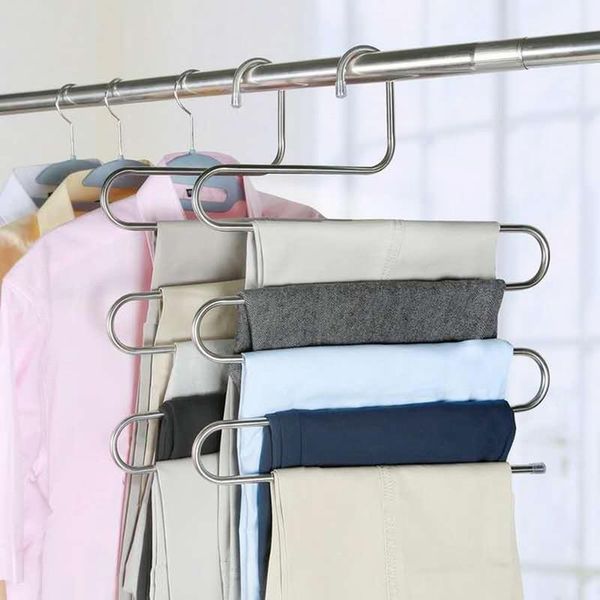 shape multifunctional clothes hangers pants storage rack cloth holder multilayer hanger stainless steel 5 layers & racks
shape multifunctional clothes hangers pants storage rack cloth holder multilayer hanger stainless steel 5 layers & racks