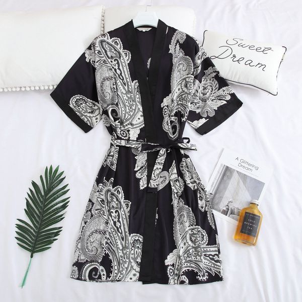sleepwear fashion pajamas ice silk robe men's summer short sleeve thin cardigan plus fat size like bathrobe, Black;brown
sleepwear fashion pajamas ice silk robe men's summer short sleeve thin cardigan plus fat size like bathrobe, Black;brown