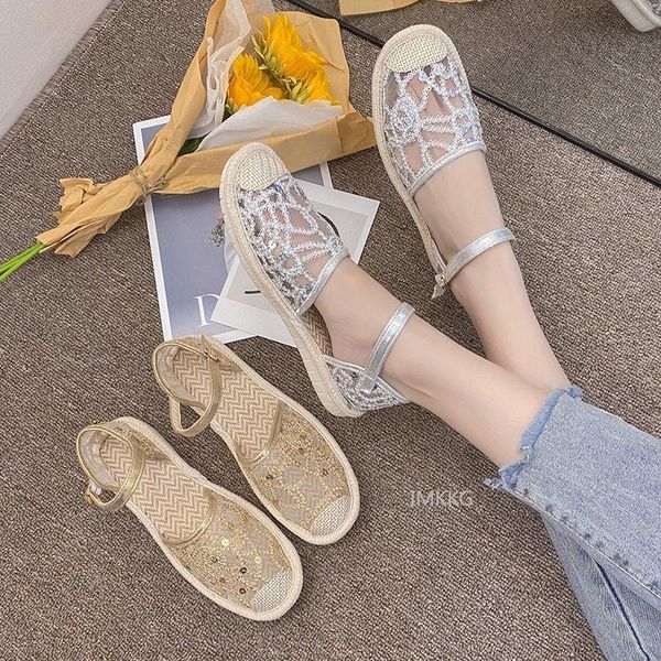 sandals bling straw women shoes flat summer soft comfortable fisherman ladies sandalias female footwear sandles big size 43, Black
sandals bling straw women shoes flat summer soft comfortable fisherman ladies sandalias female footwear sandles big size 43, Black