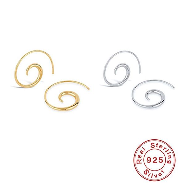 stud canner earring for women smooth spiral lines pendientes plata 100% real 925 sterling silver piercing fine jewelry, Golden;silver
stud canner earring for women smooth spiral lines pendientes plata 100% real 925 sterling silver piercing fine jewelry, Golden;silver