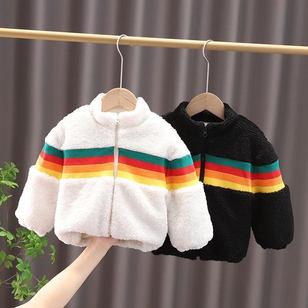 jackets winter baby boys cute striped lamb velvet zipper sweater cropped coat thicken warm kids outerwear children clothes for 0-5y, Blue;gray
jackets winter baby boys cute striped lamb velvet zipper sweater cropped coat thicken warm kids outerwear children clothes for 0-5y, Blue;gray