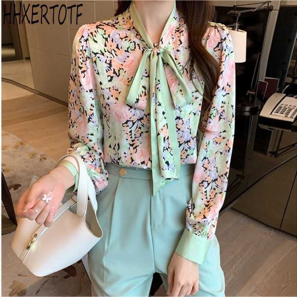 spring fashion casual women long sleeve bow neck floral print blouse shirt plus size 210531, White
spring fashion casual women long sleeve bow neck floral print blouse shirt plus size 210531, White