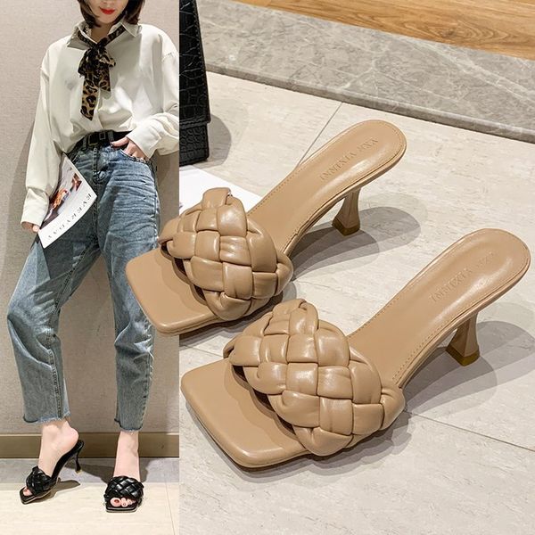 2021 Women 7cm High Heels Mules Fetish Pumps Individual Weave Leisure Blue Office Ladies Prom Slippers Shoes Zapatos De Mujer
2021 Women 7cm High Heels Mules Fetish Pumps Individual Weave Leisure Blue Office Ladies Prom Slippers Shoes Zapatos De Mujer