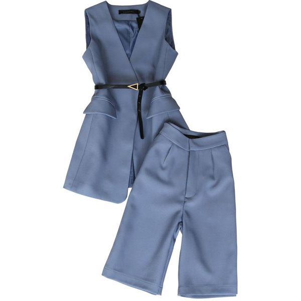 women's tracksuits ladies suit autumn women style fashion ol temperament vest five-point pants two-piece set occupation two piece, Gray
women's tracksuits ladies suit autumn women style fashion ol temperament vest five-point pants two-piece set occupation two piece, Gray