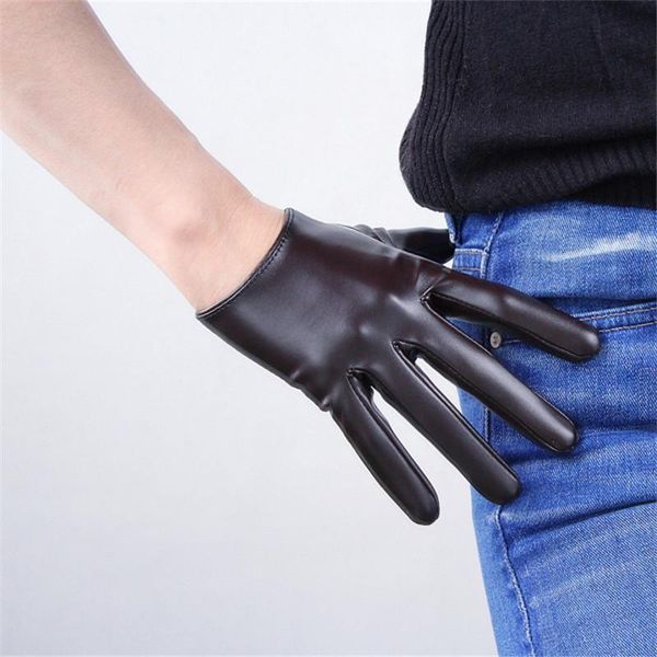 five fingers gloves 16cm touchscreen leather ultrashort emulation sheepskin mirror bright dark brown coffee female, Blue;gray
five fingers gloves 16cm touchscreen leather ultrashort emulation sheepskin mirror bright dark brown coffee female, Blue;gray