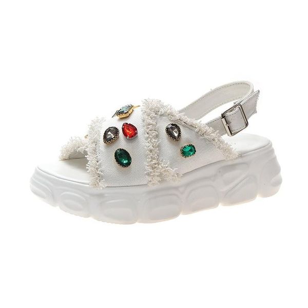 summer rhinestone casual flats women sandals shoes woman breathable comfortable non-slip ladies platform sandal shoes*005, Black
summer rhinestone casual flats women sandals shoes woman breathable comfortable non-slip ladies platform sandal shoes*005, Black