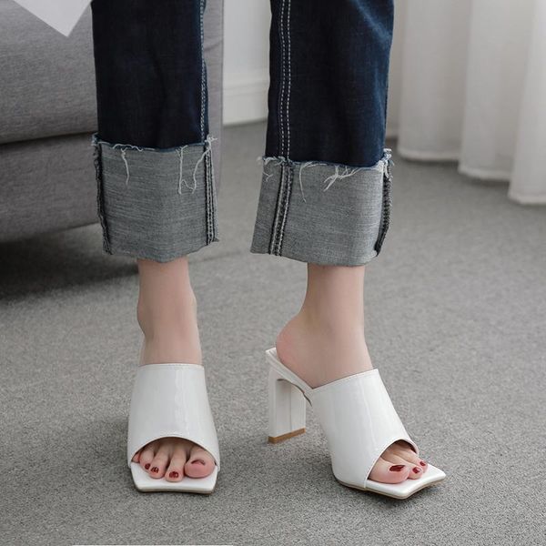 slippers summer personality square-head duck-foot shallow mouth women's sandals open-toed thick heels high-heeled fashion, Black
slippers summer personality square-head duck-foot shallow mouth women's sandals open-toed thick heels high-heeled fashion, Black